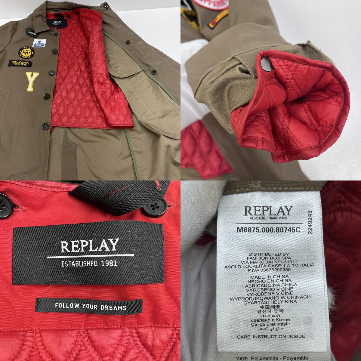 REPLAY | リプレイ その他アウター M8875.000.80745C ブラウン【加古川店】