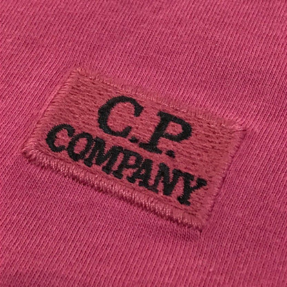 C.P.Company | シーピーカンパニー ロゴ刺繍 半袖Ｔシャツ 16CMTS068A レッド サイズ：L【倉吉店】