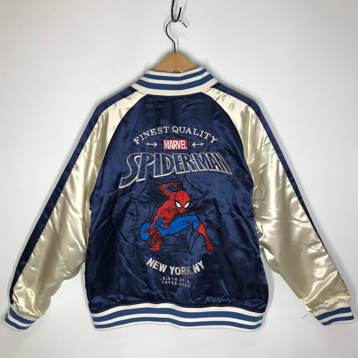 MARVEL スパイダーマン スカジャン スーベニアジャケット ネイビー サイズ：XL【倉吉店】