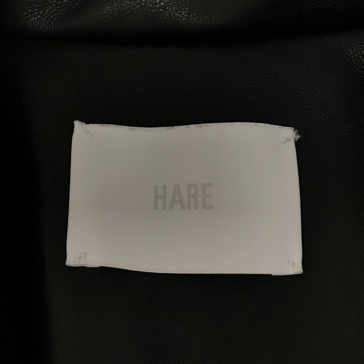 HARE | ハレ フェイクレザー切替コート トレンチコート HAL07337AD ネイビー×ブラック【倉吉店】