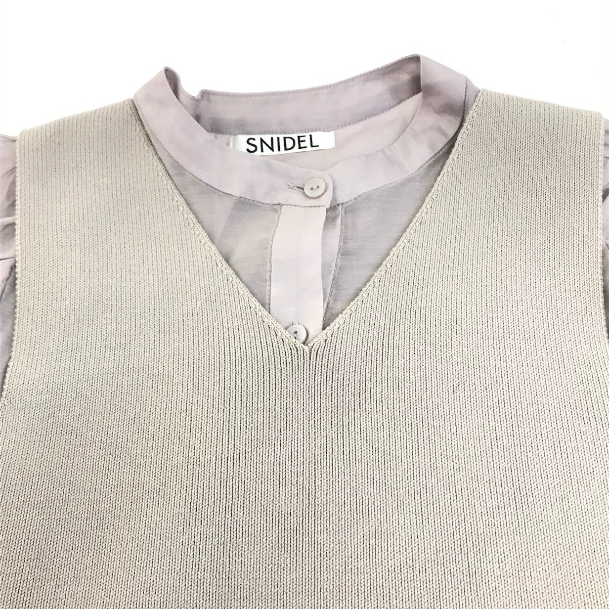 snidel | スナイデル ニットベストセットブラウス セットアップ SWFB211091 グレー【倉吉店】