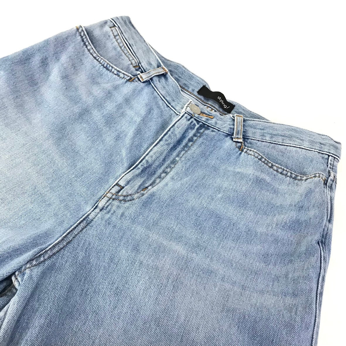 styling｜スタイリング デニムワイドパンツ デニムパンツ 16WFP241030 ライトブルー サイズ：1【倉吉店】