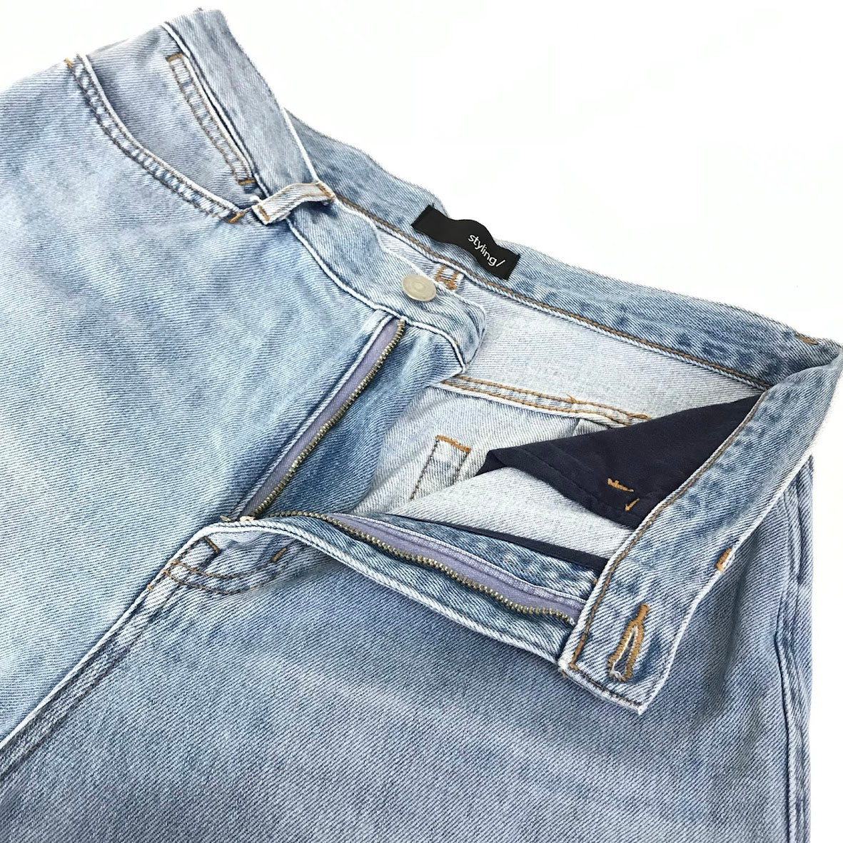 styling｜スタイリング デニムワイドパンツ デニムパンツ 16WFP241030 ライトブルー サイズ：1【倉吉店】