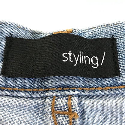 styling｜スタイリング デニムワイドパンツ デニムパンツ 16WFP241030 ライトブルー サイズ：1【倉吉店】