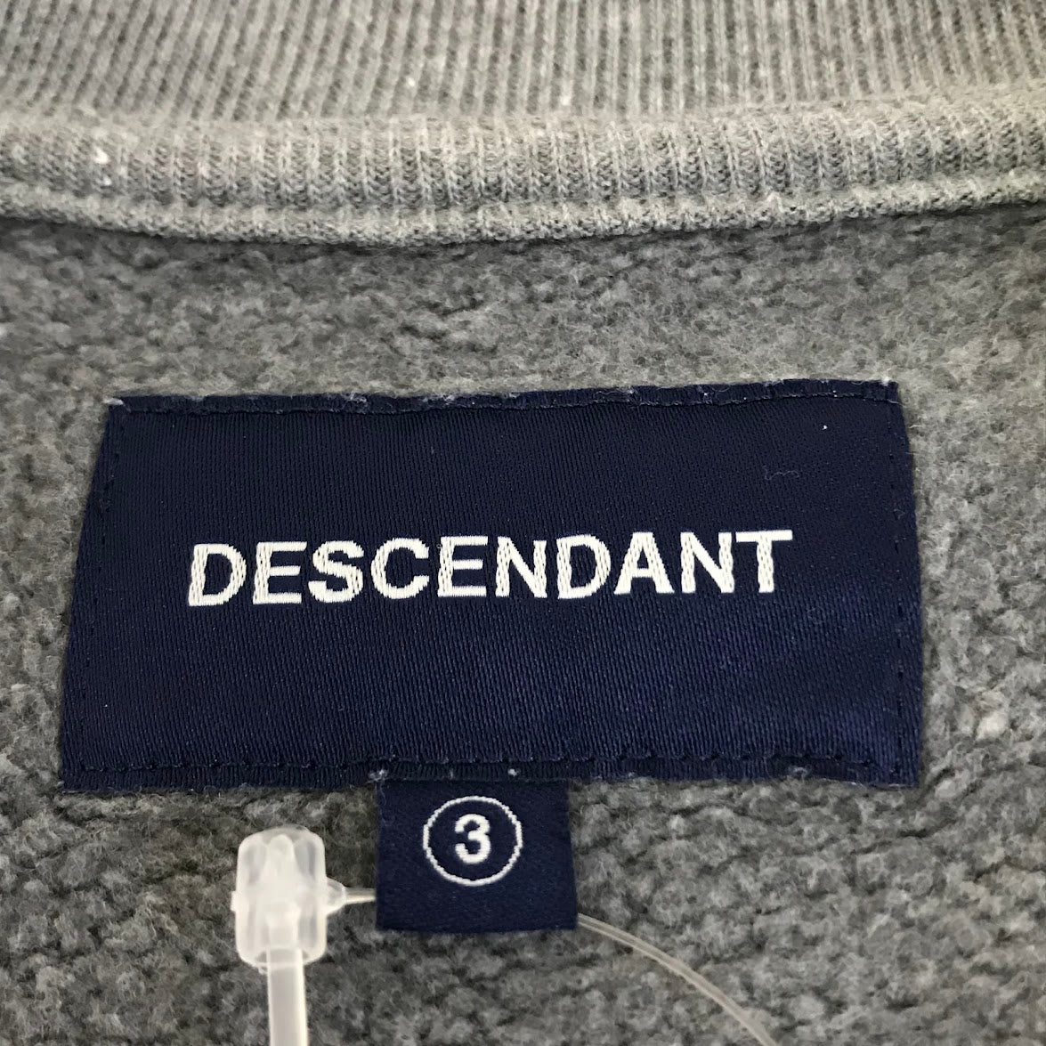 DESCENDANT | ディセンダント CACHALOT PE CREW NECK スウェット 191ATDS-CSM43 グレー サイズ：3【倉吉店】