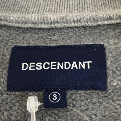 DESCENDANT | ディセンダント CACHALOT PE CREW NECK スウェット 191ATDS-CSM43 グレー サイズ：3【倉吉店】
