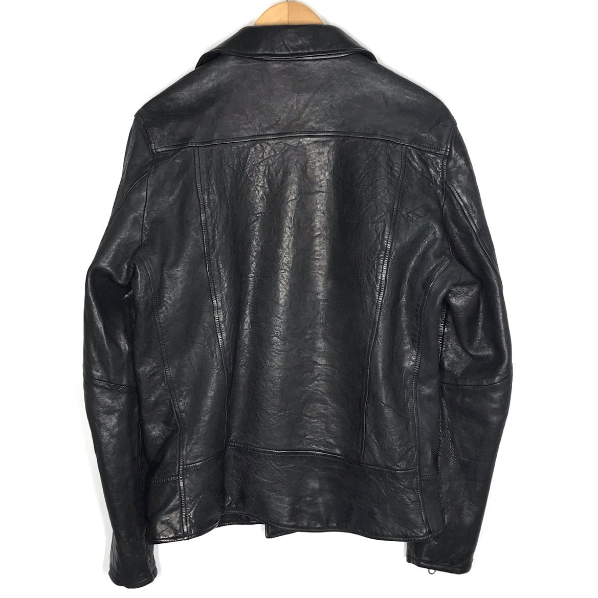 KATHARINE HAMNETT LONDON | キャサリンハムネットロンドン シープスキン レザージャケット ライダースジャケット レザー ブラック サイズ：L【倉吉店】