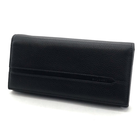 BVLGARI | ブルガリ OCTO チェーンウォレット 二つ折り長財布 長財布 36970 ブラック【倉吉店】