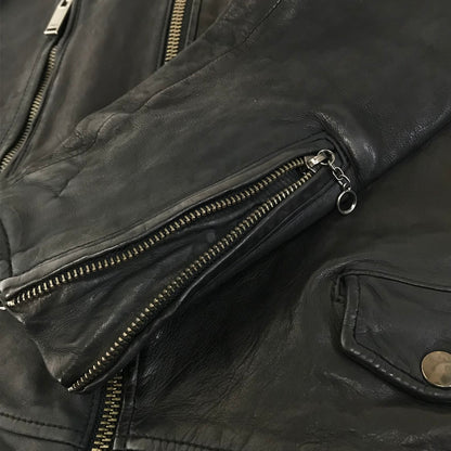 KATHARINE HAMNETT LONDON | キャサリンハムネットロンドン シープスキン レザージャケット ライダースジャケット レザー ブラック サイズ：L【倉吉店】