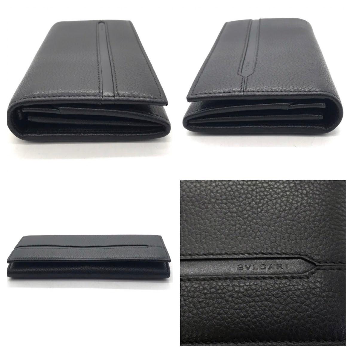 BVLGARI | ブルガリ OCTO チェーンウォレット 二つ折り長財布 長財布 36970 ブラック【倉吉店】