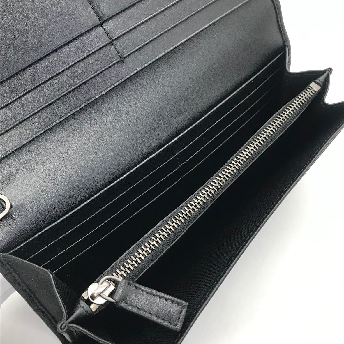 BVLGARI | ブルガリ OCTO チェーンウォレット 二つ折り長財布 長財布 36970 ブラック【倉吉店】
