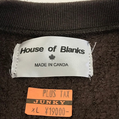 HOUSE OF BLANKS｜ハウスオブブランクス CREWNECK SWEATSHIRT CANADA スウェットシャツ スウェット ブラウン サイズ：XL【倉吉店】
