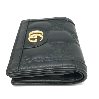 GUCCI | グッチ GGマトラッセ/コンパクトウォレット 二つ折り財布 723786 ブラック【倉吉店】