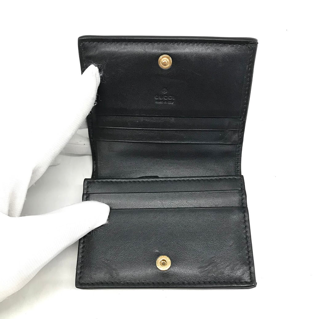 GUCCI | グッチ GGマトラッセ/コンパクトウォレット 二つ折り財布 723786 ブラック【倉吉店】