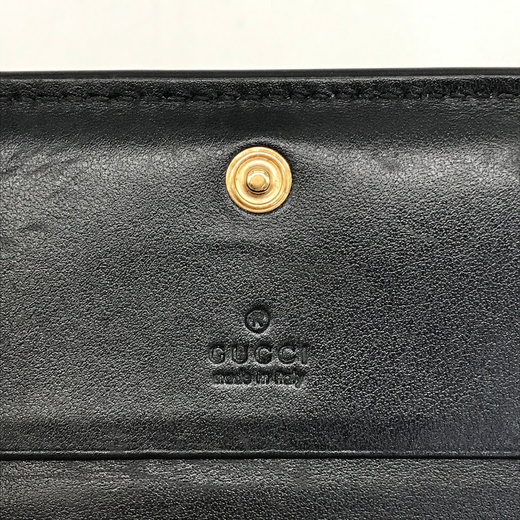 GUCCI | グッチ GGマトラッセ/コンパクトウォレット 二つ折り財布 723786 ブラック【倉吉店】