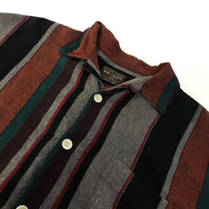 MR.OLIVE | ミスターオリーブ BIG SILHOUTTE OPEN COLAR SHIRT マルチストライプ 長袖シャツ M-20328 マルチカラー サイズ：L【倉吉店】