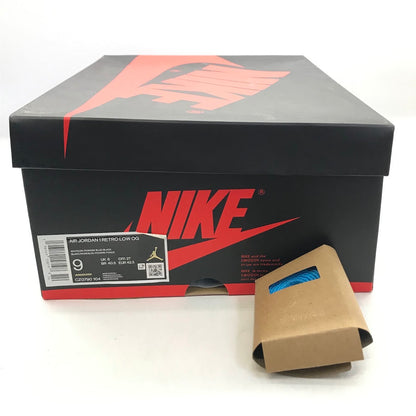 NIKE | ナイキ AIR JORDAN 1 LOW OG スニーカー CZ07490-104 ホワイト/ダークパウダーブルー/ブラック 27cm【倉吉店】