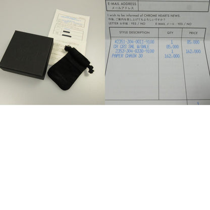 【中古】CHROME HEARTS | クロムハーツ PAPER CHAIN 30 / CH CRS SML w/BALE ネックレス シルバー
