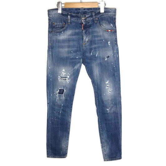 DSQUARED2 | ディースクエアード Skinny Dan Jean ダメージ加工 スキニーデニム デニムパンツ S74LB0429 ブルー サイズ：44【倉吉店】