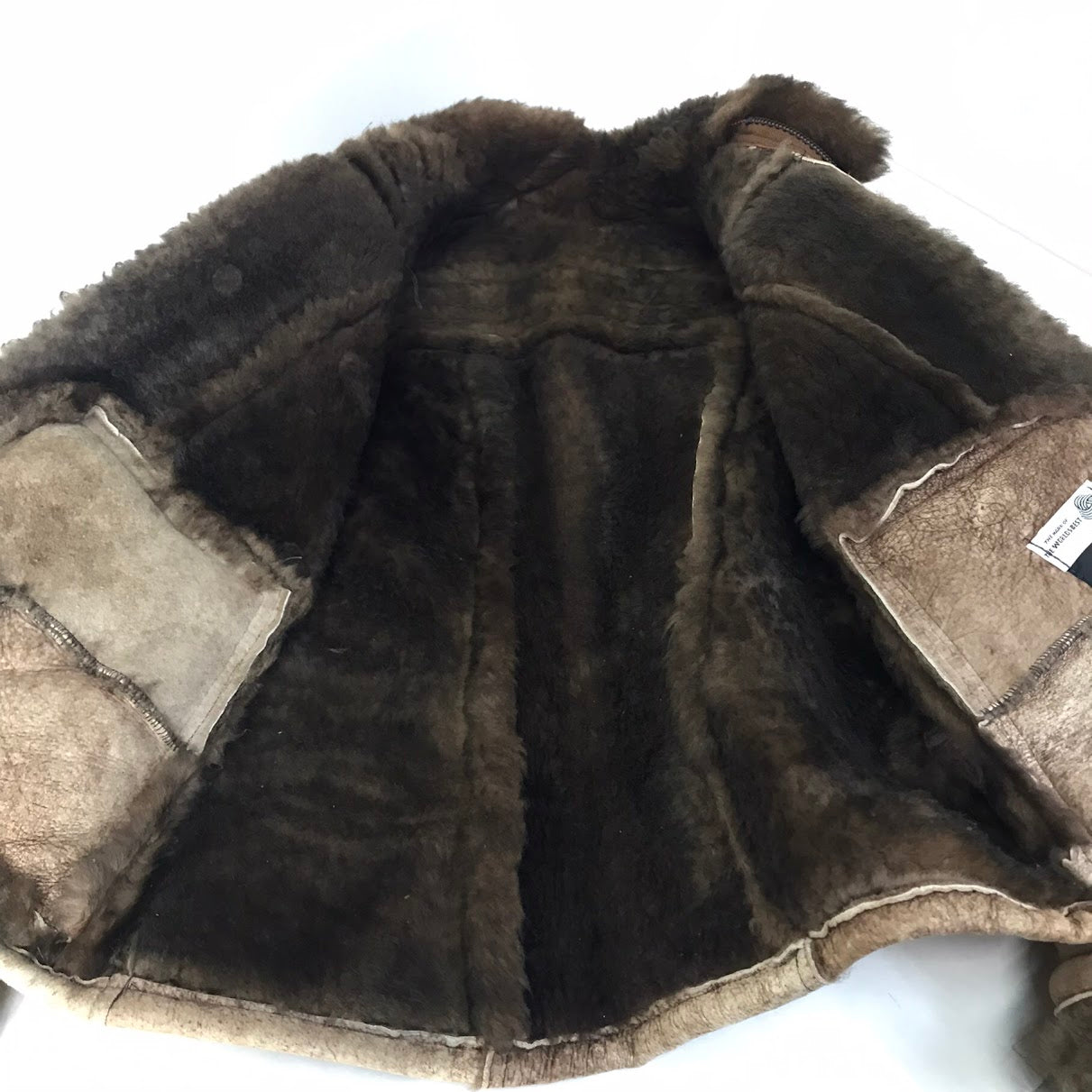 USA製 COOPER LEATHER BOA JACKET レザージャケット レザー ブラウン サイズ：40【倉吉店】