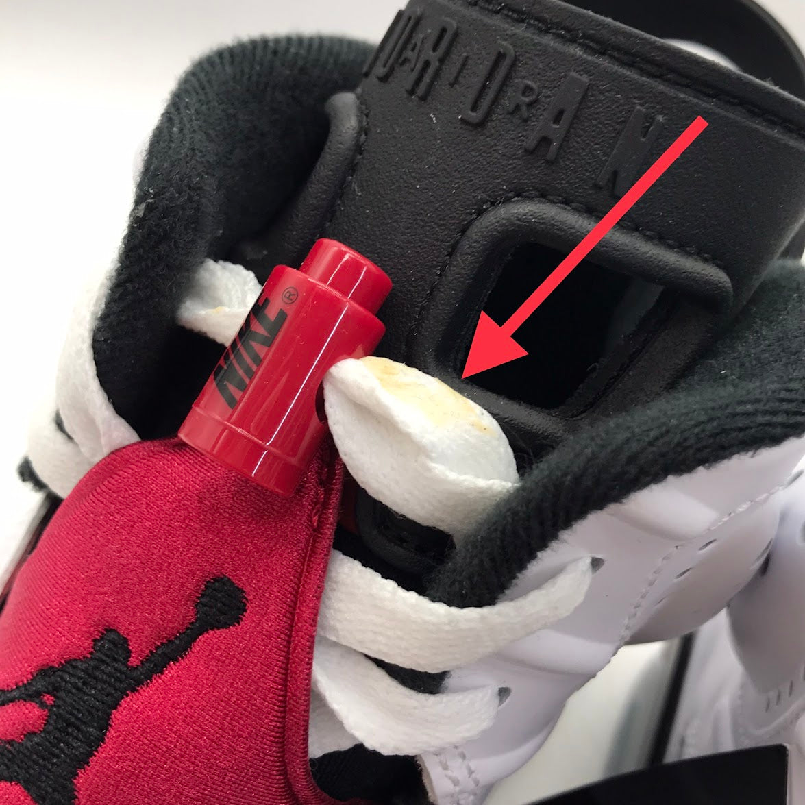 NIKE | ナイキ AIR JORDAN 6 RETRO スニーカー CT8529-106 ホワイト/カーマイン/ブラック 27cm【倉吉店】