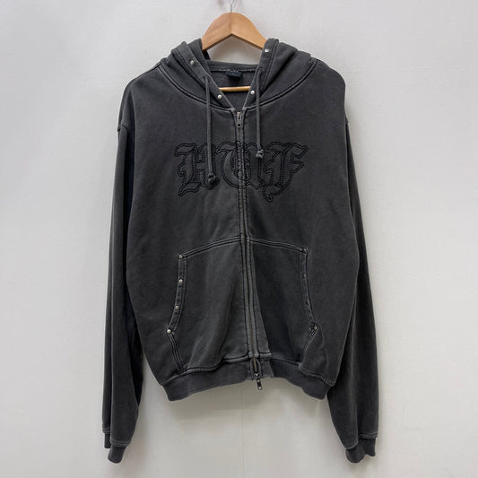 HUF | ハフ STUDDED FULL ZIP HOODIE 26SS パーカー ブラック サイズ：M【加古川店】