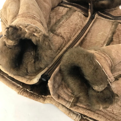 USA製 COOPER LEATHER BOA JACKET レザージャケット レザー ブラウン サイズ：40【倉吉店】