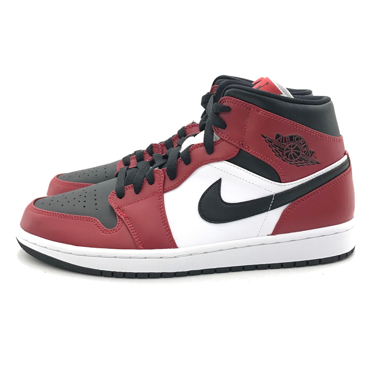 NIKE | ナイキ AIR JORDAN 1 MID 'CHICAGO BLACK TOE' スニーカー 554724-069 ブラック/ブラック-ジムレッド 27.5cm【倉吉店】