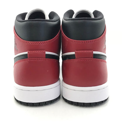NIKE | ナイキ AIR JORDAN 1 MID 'CHICAGO BLACK TOE' スニーカー 554724-069 ブラック/ブラック-ジムレッド 27.5cm【倉吉店】