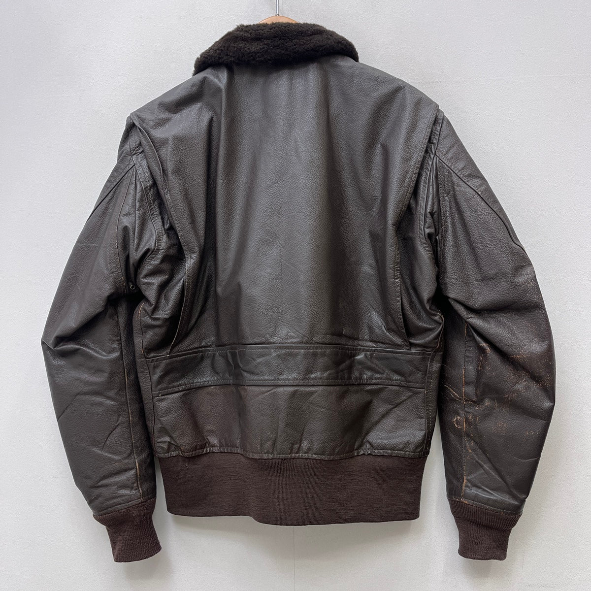 MILITARY衣料 | ミリタリーイリョウ u.s navy:g-1 flight jacket 80's ミリタリージャケット dla100-86-c-0481 ブラウン サイズ：42【加古川店】