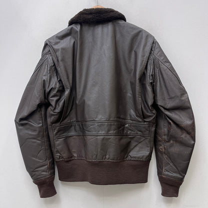 MILITARY衣料 | ミリタリーイリョウ u.s navy:g-1 flight jacket 80's ミリタリージャケット dla100-86-c-0481 ブラウン サイズ：42【加古川店】