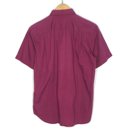 COMME des GARCONS HOMME PLUS | コムデギャルソンオムプリュス アートペイントシャツ 半袖シャツ PS-B047 ボルドー/バーガンディー サイズ：XS【倉吉店】