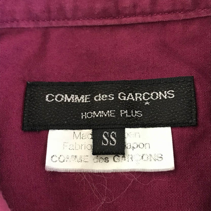 COMME des GARCONS HOMME PLUS | コムデギャルソンオムプリュス アートペイントシャツ 半袖シャツ PS-B047 ボルドー/バーガンディー サイズ：XS【倉吉店】