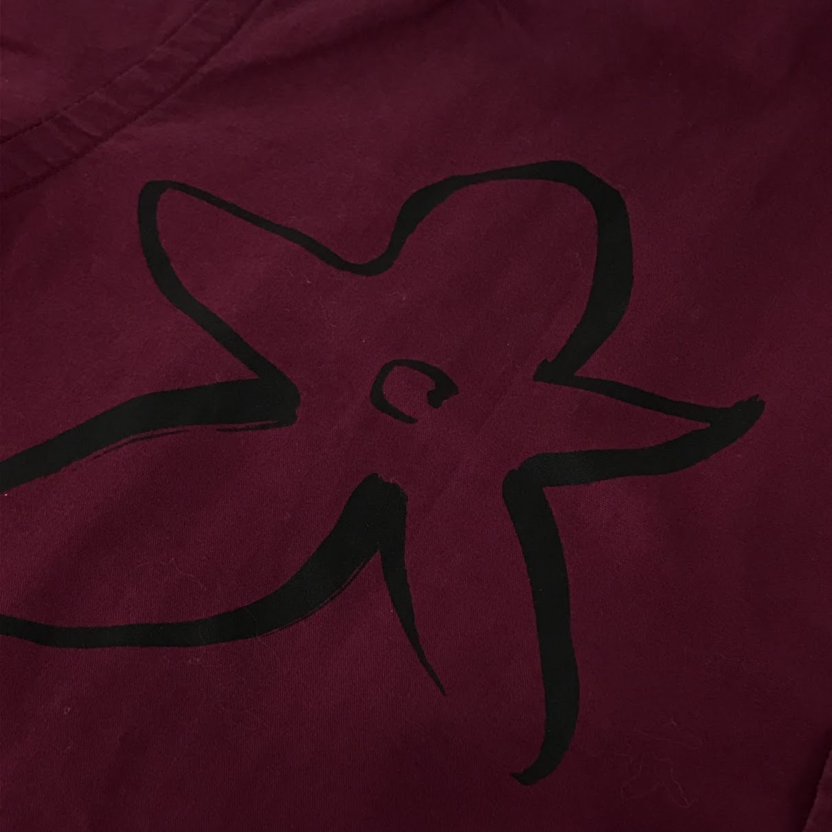 COMME des GARCONS HOMME PLUS | コムデギャルソンオムプリュス アートペイントシャツ 半袖シャツ PS-B047 ボルドー/バーガンディー サイズ：XS【倉吉店】