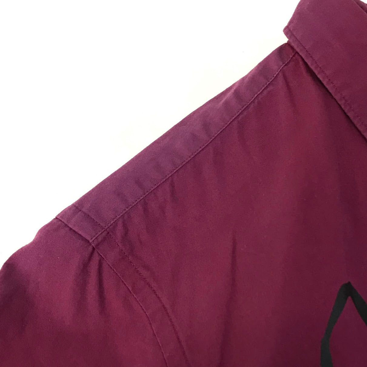 COMME des GARCONS HOMME PLUS | コムデギャルソンオムプリュス アートペイントシャツ 半袖シャツ PS-B047 ボルドー/バーガンディー サイズ：XS【倉吉店】