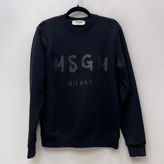 MSGM | エムエスジーエム ブラッシュロゴ スウェットシャツ スウェット 3940MM513 ブラック サイズ：XS【加古川店】