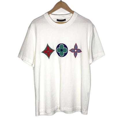 LOUIS VUITTON | ルイ・ヴィトン LV マルチカラーモノグラム 半袖Ｔシャツ RM202M NPG HJY01W ホワイト サイズ：XL【倉吉店】