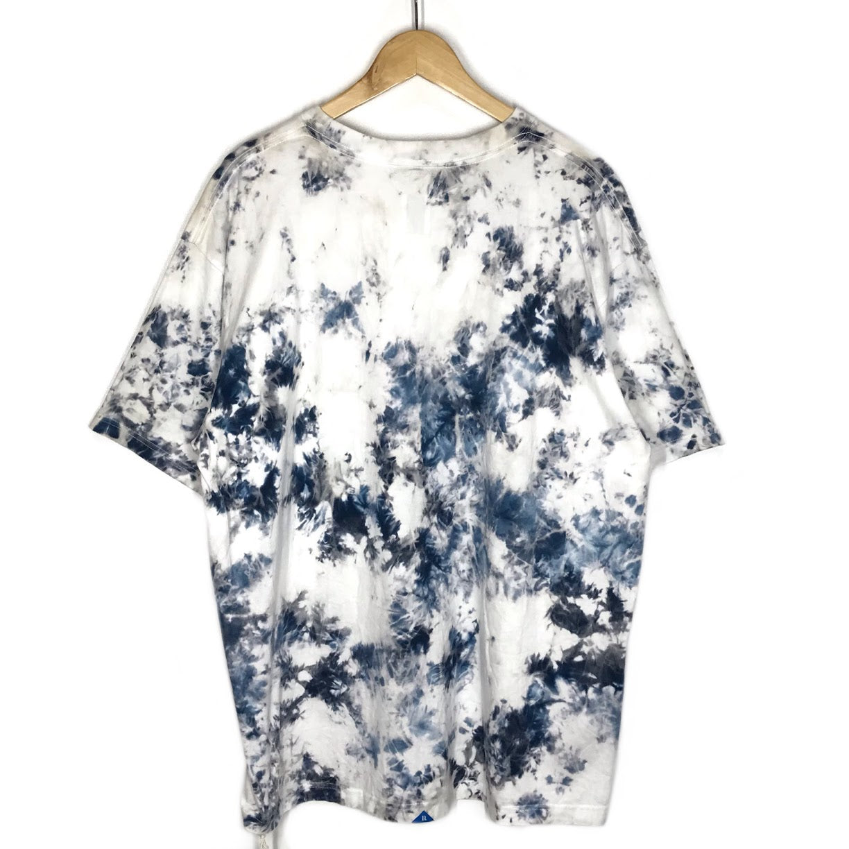 LIBERAIDERS | リベレイダース BE HERE NOW TIE-DYE TEE destination unknown タイダイ柄 半袖Ｔシャツ ホワイト×ブルー サイズ：XL【倉吉店】【代金引換不可・日時指定不可】【ポスト投函】