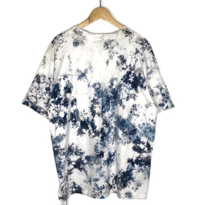 LIBERAIDERS | リベレイダース BE HERE NOW TIE-DYE TEE destination unknown タイダイ柄 半袖Ｔシャツ ホワイト×ブルー サイズ：XL【倉吉店】【代金引換不可・日時指定不可】【ポスト投函】