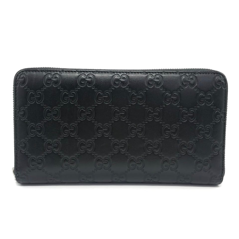 GUCCI | グッチ グッチシマ GGオーガナイザー ラウンドファスナー長財布 長財布 447906 ブラック【倉吉店】