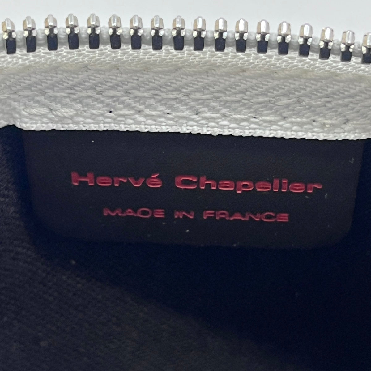 Herve Chapelier | エルベ・シャプリエ リュクス スクエアポーチ その他バッグ 8637G ホワイト【加古川店】