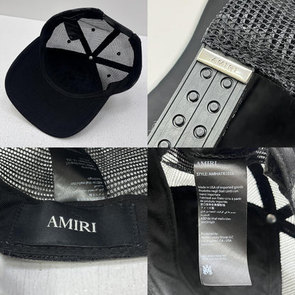 AMIRI | アミリ bones stacked trucker hat キャップ amhatr1016 ブラック【加古川店】
