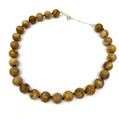 YENN NATURAL STONE 12 ネックレス ベージュ【加古川店】