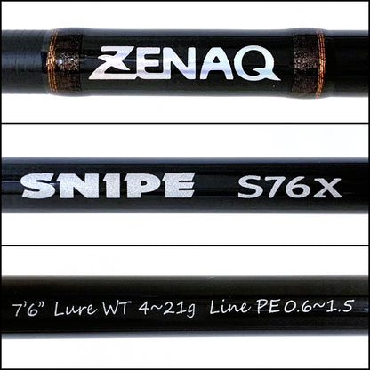 【釣り/つり/釣具/ロッド】ZENAQ | ゼナック スナイプ S76X RG【加古川店】