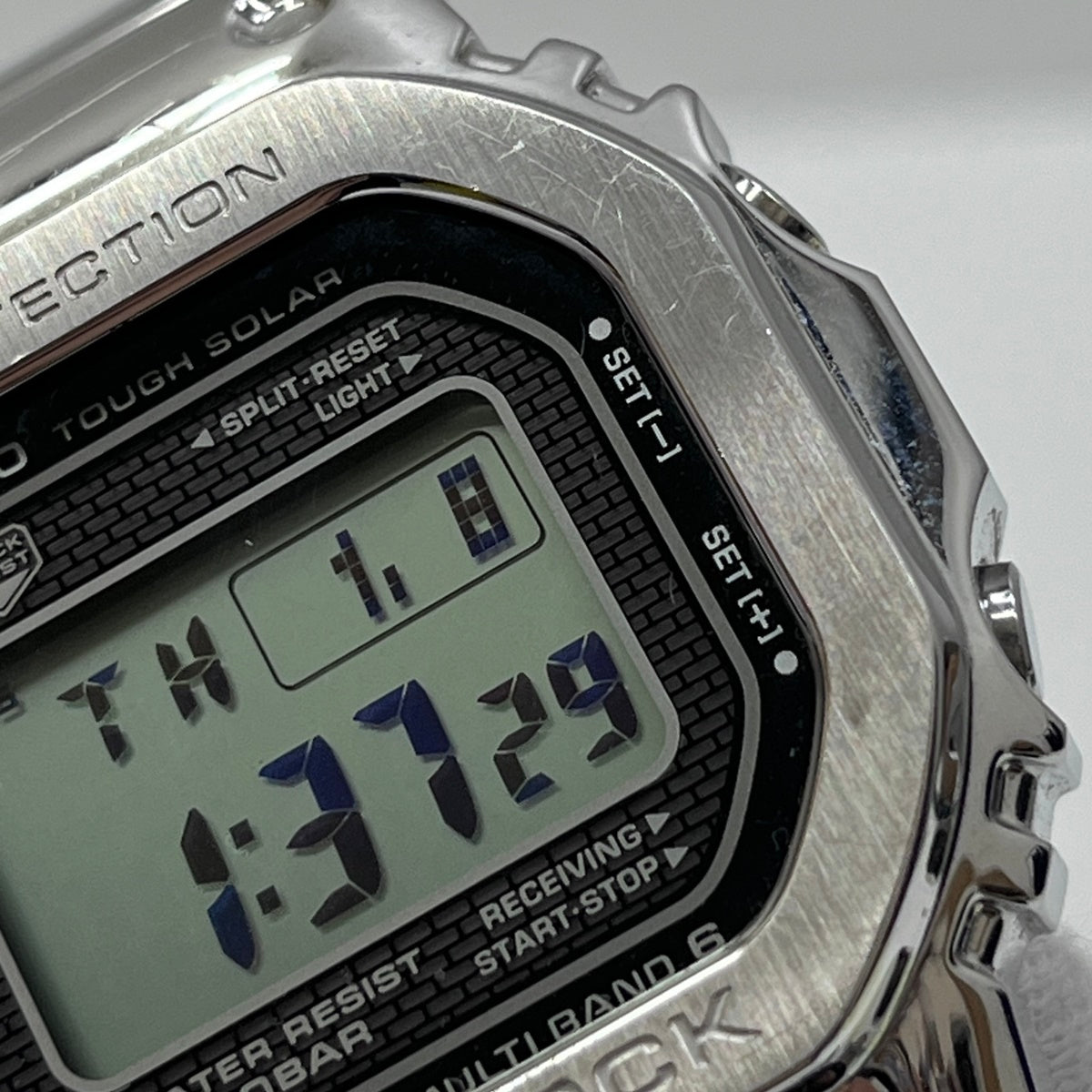 G-SHOCK | ジーショック 腕時計 GMW-B5000D-1JF デジタル表示 ソーラー電波時計 シルバー【加古川店】