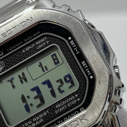 G-SHOCK | ジーショック 腕時計 GMW-B5000D-1JF デジタル表示 ソーラー電波時計 シルバー【加古川店】