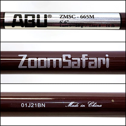 【釣り/つり/釣具/ロッド】AbuGarcia | アブガルシア ズームサファリ ZMSC-665M【加古川店】