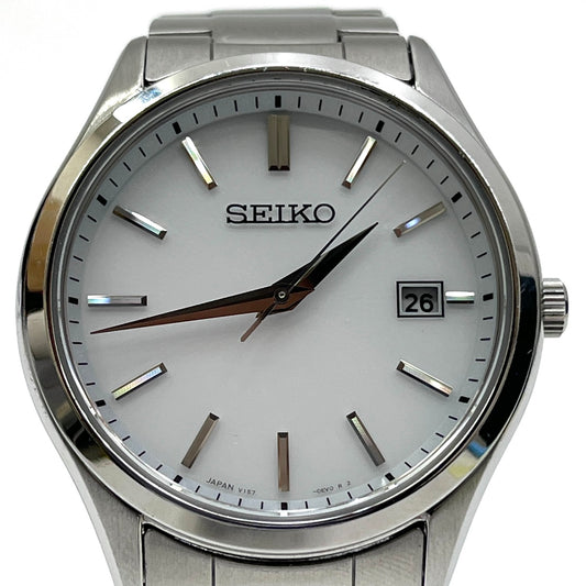 SEIKO | セイコー SBPX147 腕時計 V157-0DR0 アナログ表示 ソーラー シルバー【加古川店】