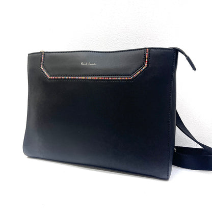 Paul Smith | ポール・スミス ストライプインセット ショルダーバッグ / サコッシュ その他バッグ 883712 N232 ブラック【加古川店】