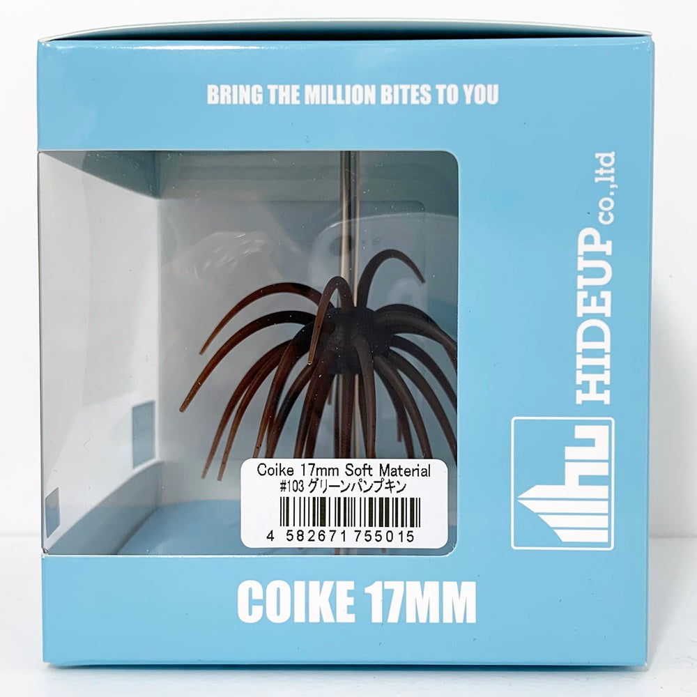 【フィッシング/釣り/釣具/ルアー】HIDEUP | ハイドアップ コイケ17MM ソフトマテリアル グリーンパンプキン【加古川店】